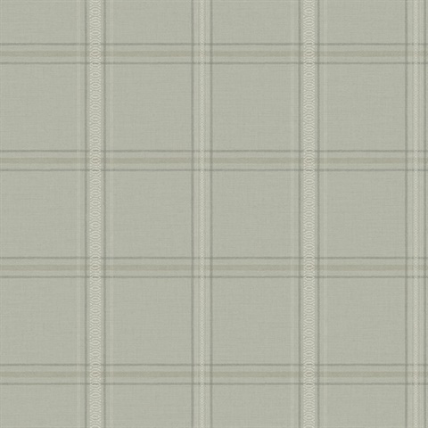 Auberge Sage Plaid Wallpaper