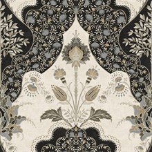 Auden Black Floral Grandeur Wallpaper