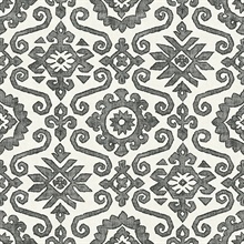 Augustine Charcoal & Linen Peel and Stick Wallpaper