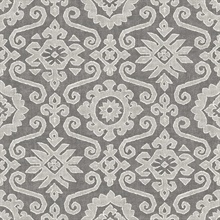 Augustine Pewter & Stone Peel and Stick Wallpaper