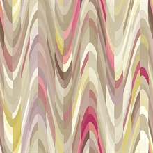 Aurora Pink Geometric Wave