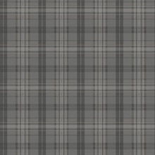 Austin Charcoal Dark Grey Plaid Wallpaper