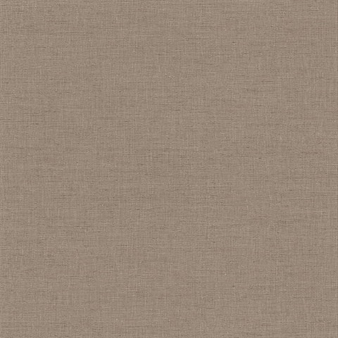 Avatar Solid Linen Brown Textured Solid Linen Wallpaper