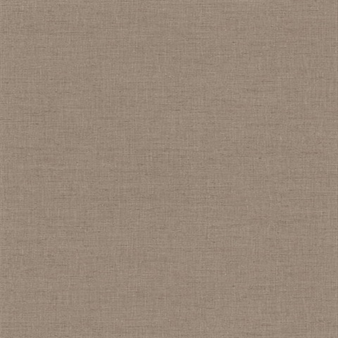Avatar Solid Linen Brown Textured Solid Linen Wallpaper