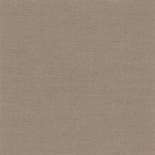 Avatar Solid Linen Brown Textured Solid Linen Wallpaper