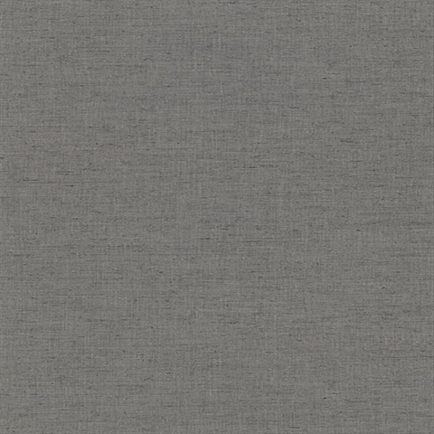 Avatar Solid Linen Pewter Textured Solid Linen Wallpaper