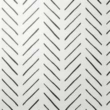 Avenue Herringbone Geometric Charcoal