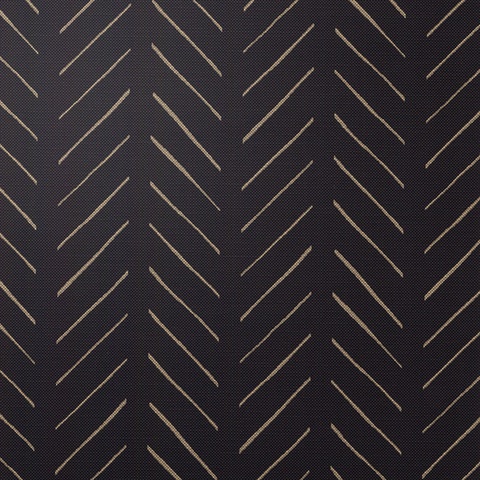 Avenue Herringbone Geometric Midnight