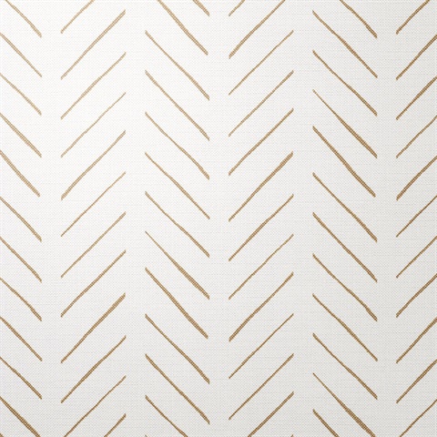 Avenue Herringbone Geometric Whitewash