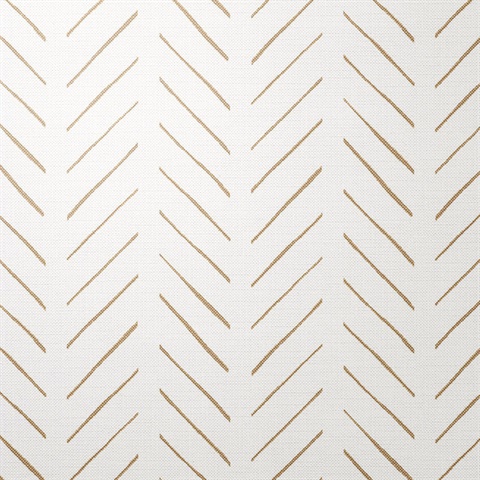 Avenue Herringbone Geometric Whitewash