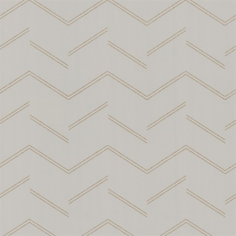 Aviator Dove Abstract Chevron 54" Commercial Grade Wallpaper