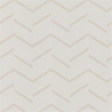 Aviator Gold Abstract Chevron 54" Commercial Grade Wallpaper
