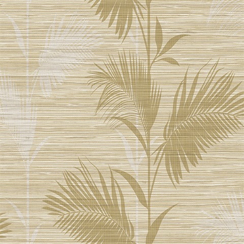 Away On Holiday Beige Palm