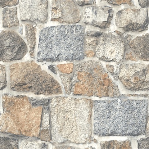 Axelle Rust Textured Brick Wallpaper