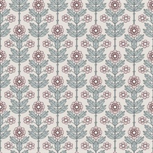 Aya Eggshell Floral Wallpaper