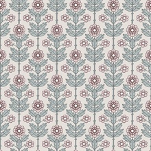 Aya Eggshell Floral Wallpaper