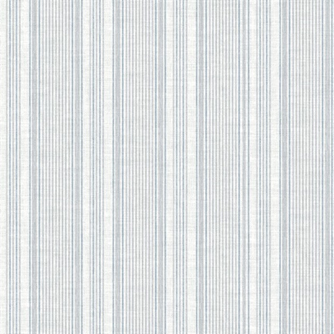 Ayanna Blue Striped Wallpaper