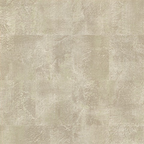 Azoic Gold Textured Brushstroke Squares Wallpaper