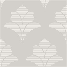 Aztlan Shadow Modern Damask Wallpaper