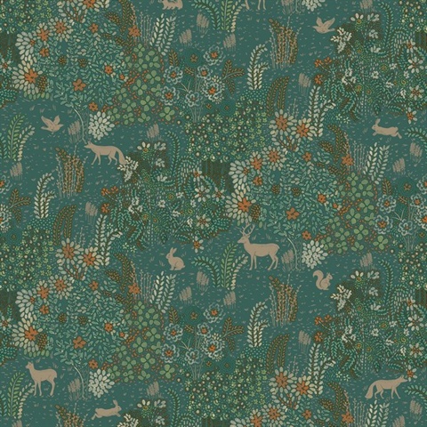 Babylon Green Wallpaper