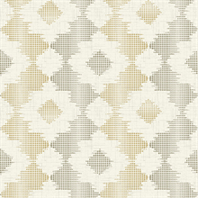 Babylon Mustard Yellow Abstract Floral Wallpaper