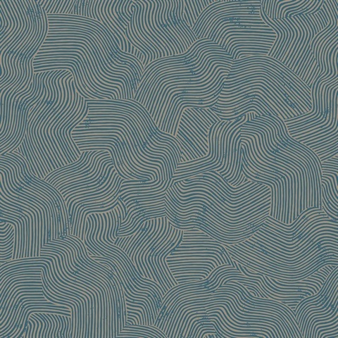 Bahia Dunes Navy Wallpaper