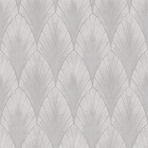 Bakal Pearl Art Deco Ogee Wallpaper