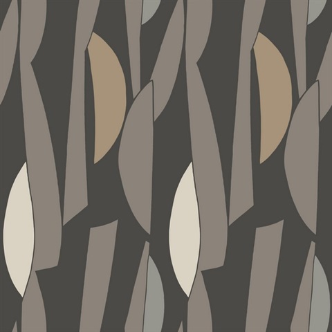 Balance Geometric Carbon & Graphite Wallpaper