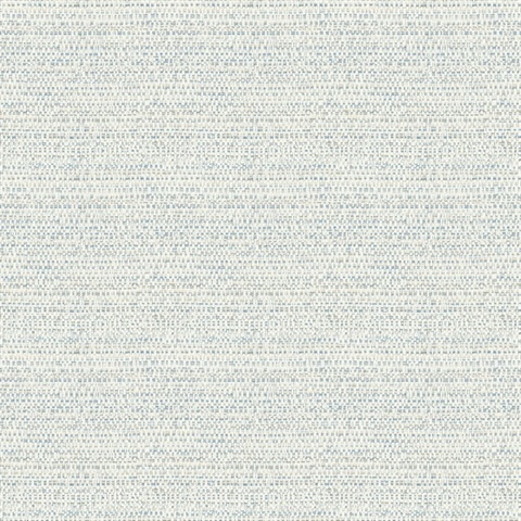 Balantine Light Blue Textured Basketweave Wallpaper
