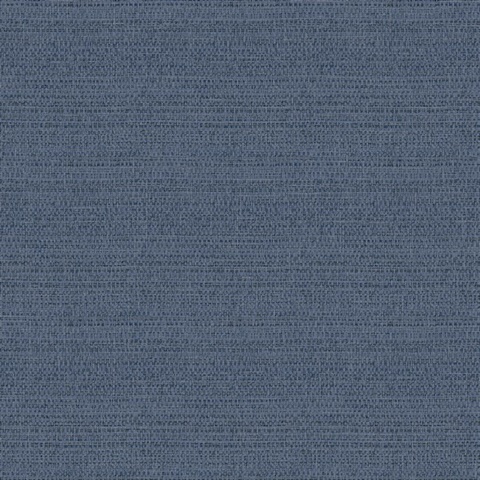 Balantine Navy Blue Textured Basketweave Wallpaper