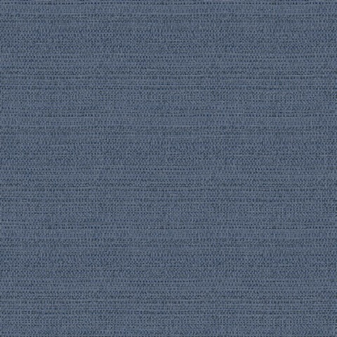 Balantine Navy Blue Textured Basketweave Wallpaper