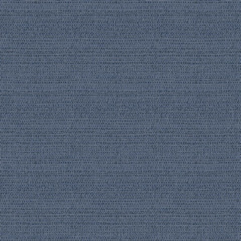 Balantine Navy Weave Faux Knit  Wallpaper