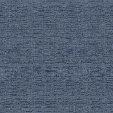 Balantine Navy Weave Faux Knit  Wallpaper