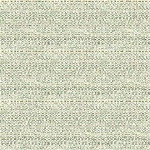 Balantine Teal Textured Basketweave Wallpaper