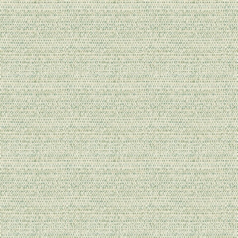 Balantine Teal Textured Basketweave Wallpaper