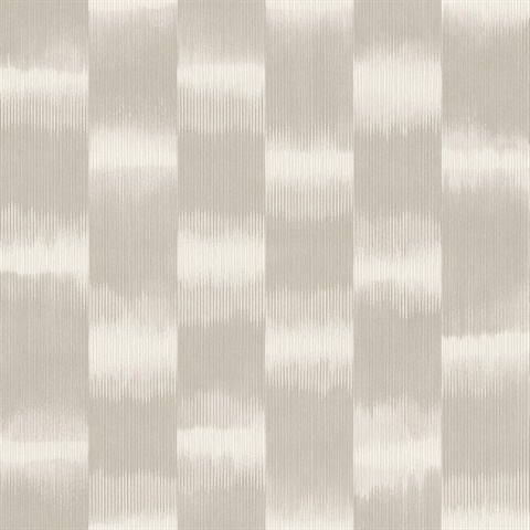 Baldwin Taupe Shibori Stripe Wallpaper