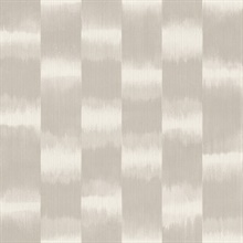 Baldwin Taupe Shibori Stripe Wallpaper