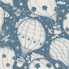 Ballongerna Dark Blue Wallpaper