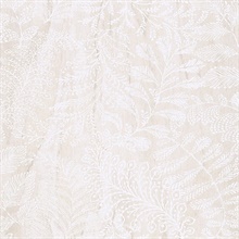 Balth Beige Botanical Wallpaper