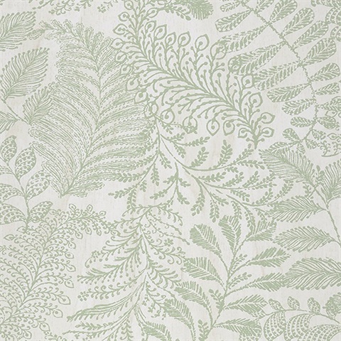 Balth Mint Botanical Wallpaper