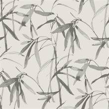 Grey Bamboo Ink Grass Canopy Wallpaper