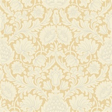 Bamburg Mustard Large Floral Wallpaper