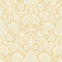 Bamburg Mustard Large Floral Wallpaper