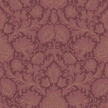 Bamburg Red Large Floral Wallpaper