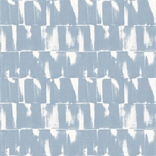 Bancroft Blue Abstract Stripe Wallpaper