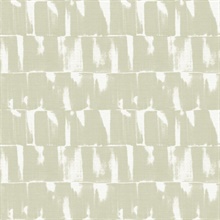 Bancroft Sage Abstract Stripe Wallpaper