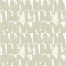 Bancroft Sage Abstract Stripe Wallpaper