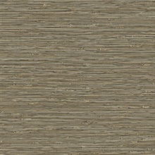 Banni Black and Brown Faux Grasscloth Wallpaper