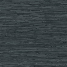 Banni Black Faux Grasscloth Wallpaper