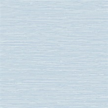 Banni Sky Blue Faux Grasscloth Wallpaper
